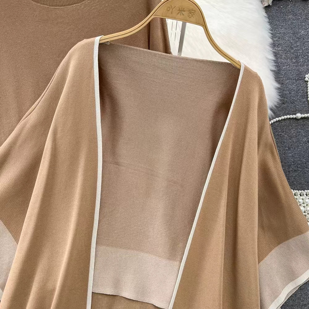 Women's Knit Two-Piece Dress Set