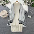 Women's Knit Two-Piece Dress Set