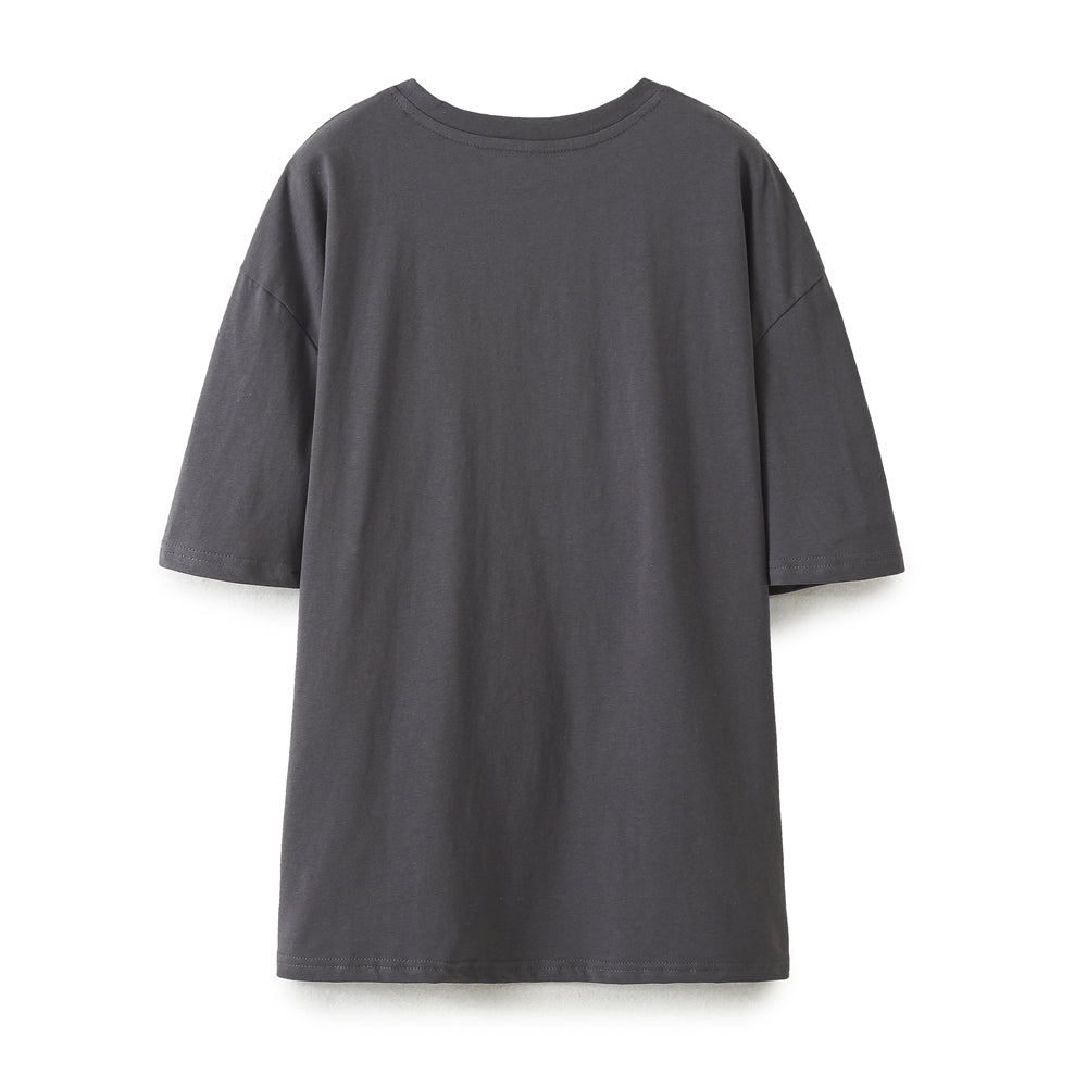 Women’s Washed Graphic Crew Neck T Shirt