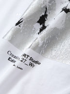 Women’s White Graphic Crew Neck T Shirt