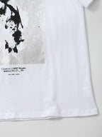 Women’s White Graphic Crew Neck T Shirt