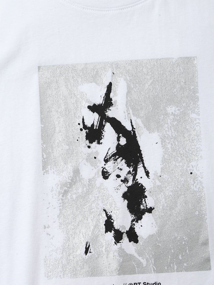Women’s White Graphic Crew Neck T Shirt