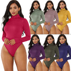 Turtleneck Slim Fit Solid Bodysuit