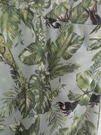 Women's Slit Tropical-Print V-Neck Maxi Dress