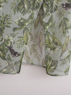 Women's Slit Tropical-Print V-Neck Maxi Dress