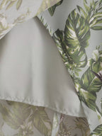 Women's Slit Tropical-Print V-Neck Maxi Dress
