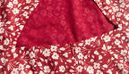Women's French Floral Backless Split Midi Dress
