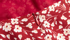 Women's French Floral Backless Split Midi Dress
