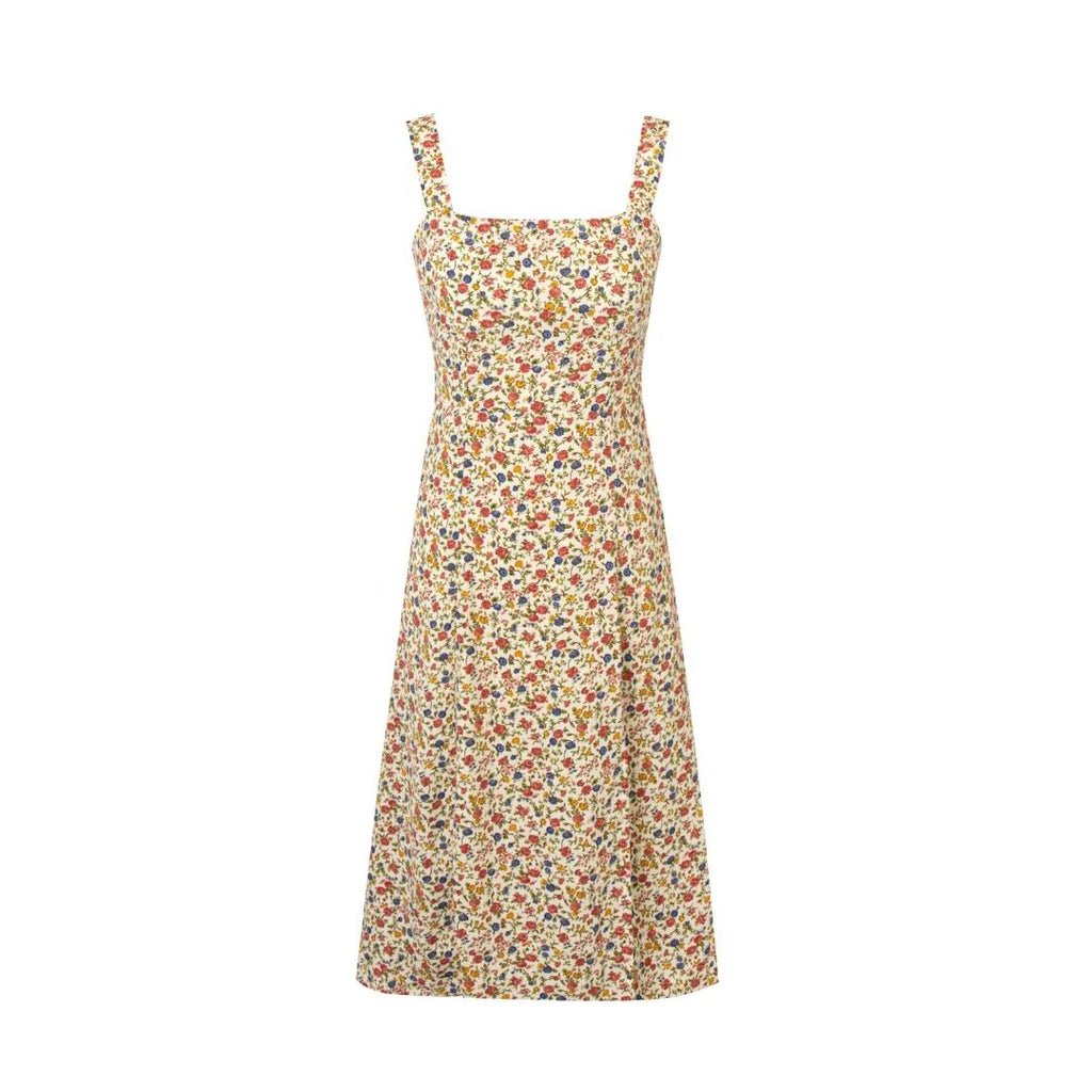 Floral Square-Neck Cami Dress