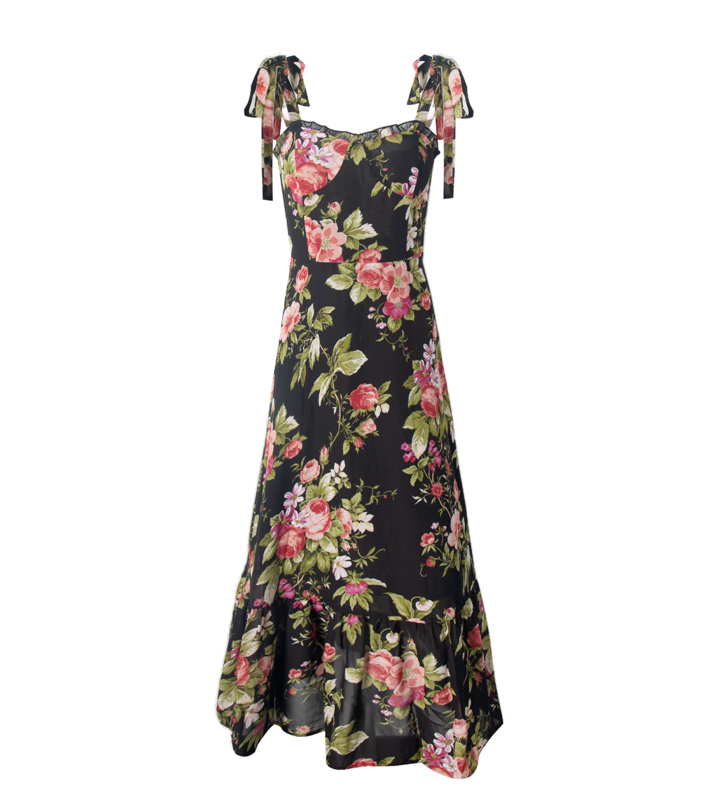 Women's Floral Printed Strap Dress