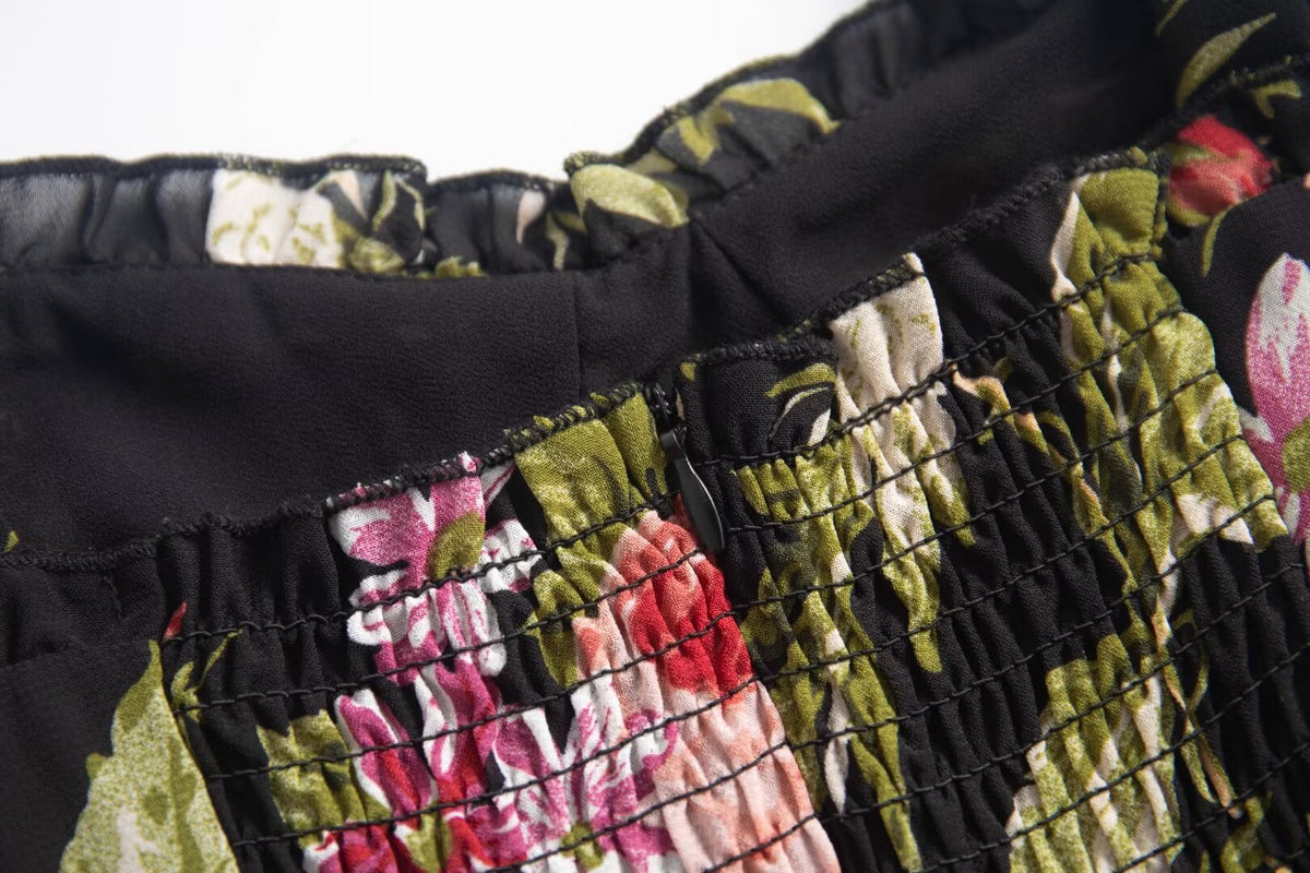 Women's Floral Printed Strap Dress