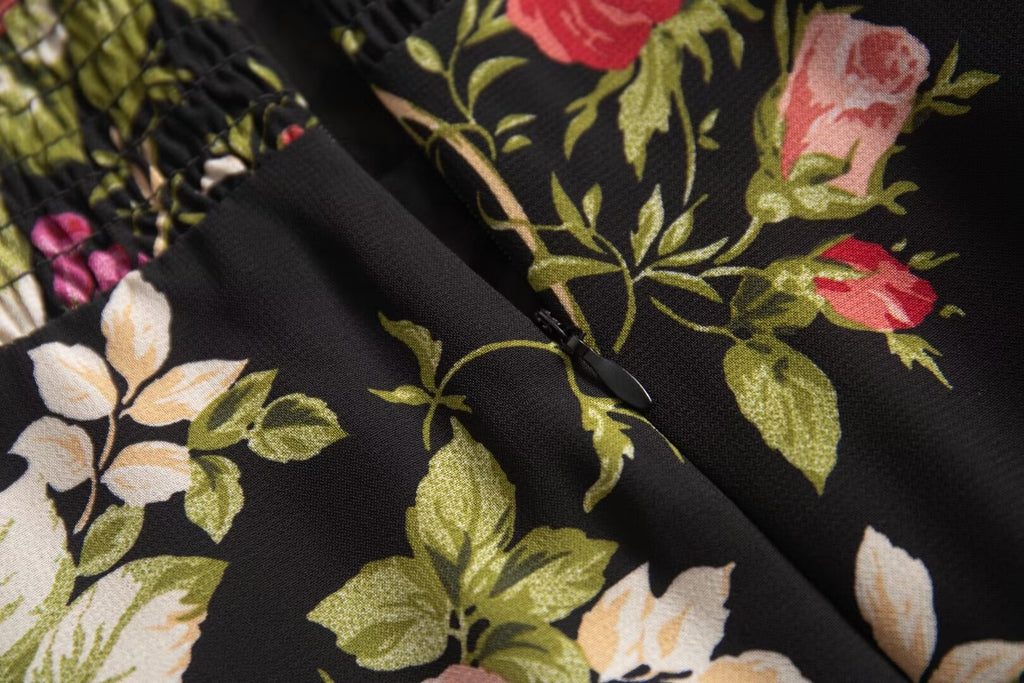 Women's Floral Printed Strap Dress