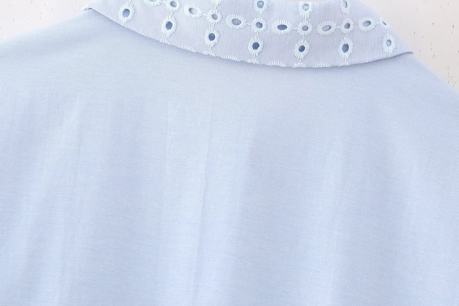 Women's Spring Hollow Out Cutout Embroidered Mini Long Sleeve Dress