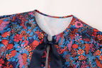 Women's Spring Women's Bow Print Top Casual Trousers Suit