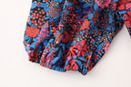 Women's Spring Women's Bow Print Top Casual Trousers Suit