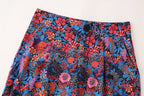Women's Spring Women's Bow Print Top Casual Trousers Suit