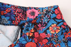 Women's Spring Women's Bow Print Top Casual Trousers Suit