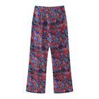 Women's Spring Women's Bow Print Top Casual Trousers Suit