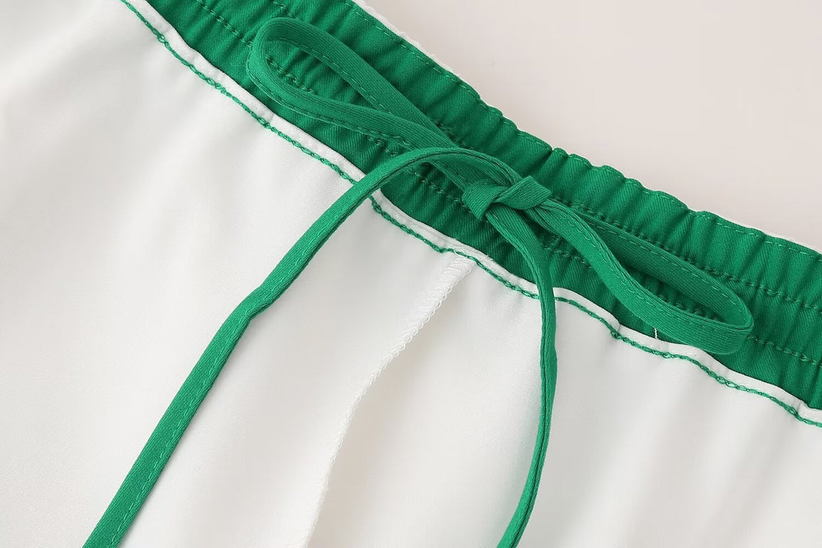 Piping Culottes Shorts