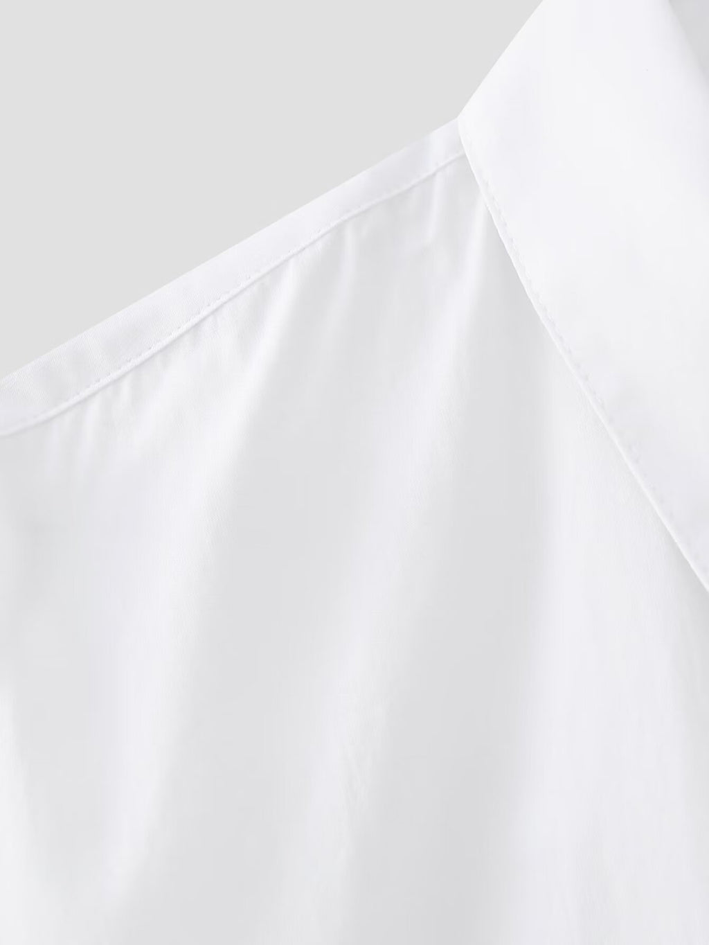 Women's Bow Tie Detail Short Sleeve Poplin Shirt