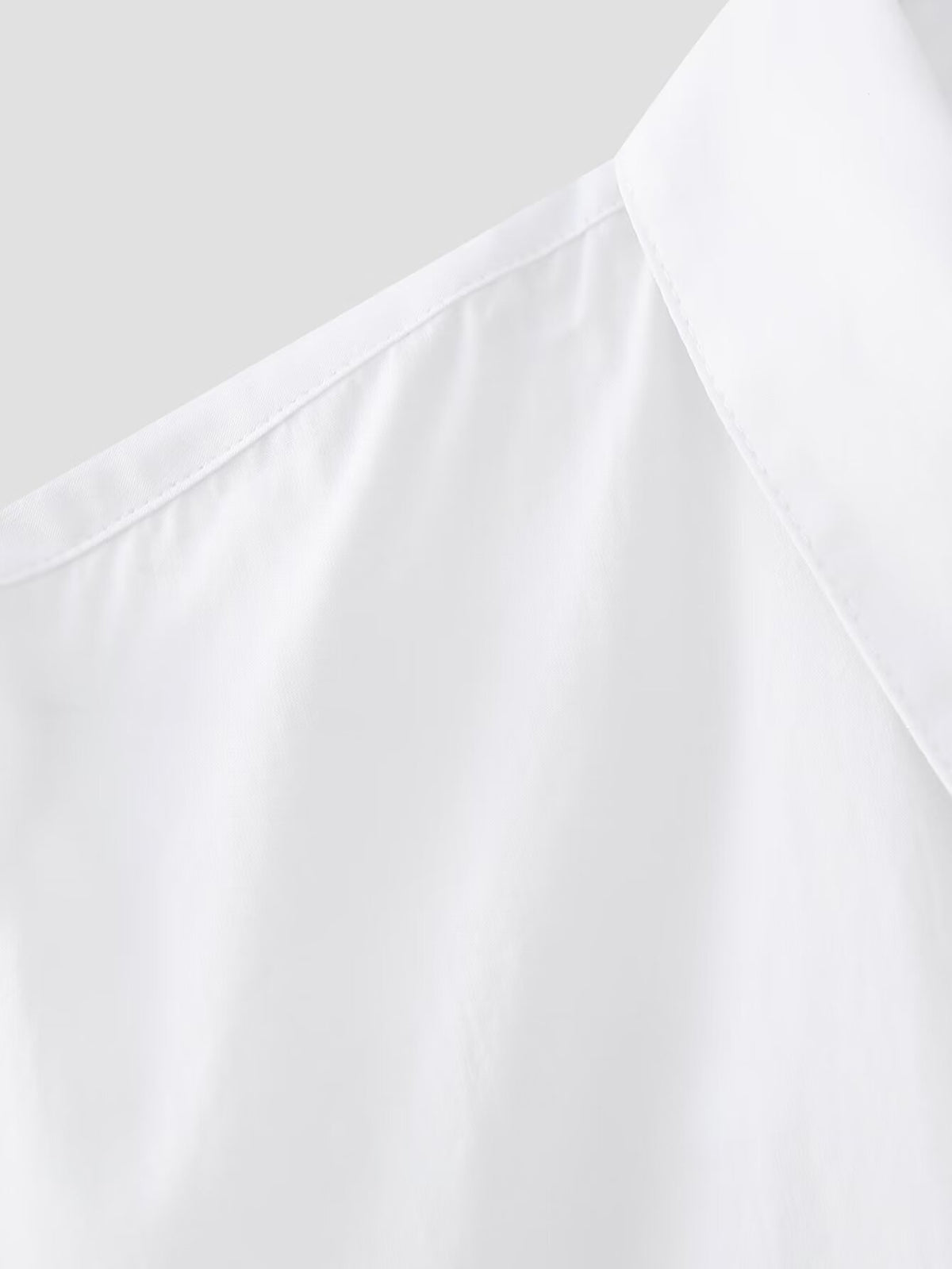 Women's Bow Tie Detail Short Sleeve Poplin Shirt