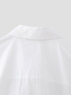 Women's Bow Tie Detail Short Sleeve Poplin Shirt
