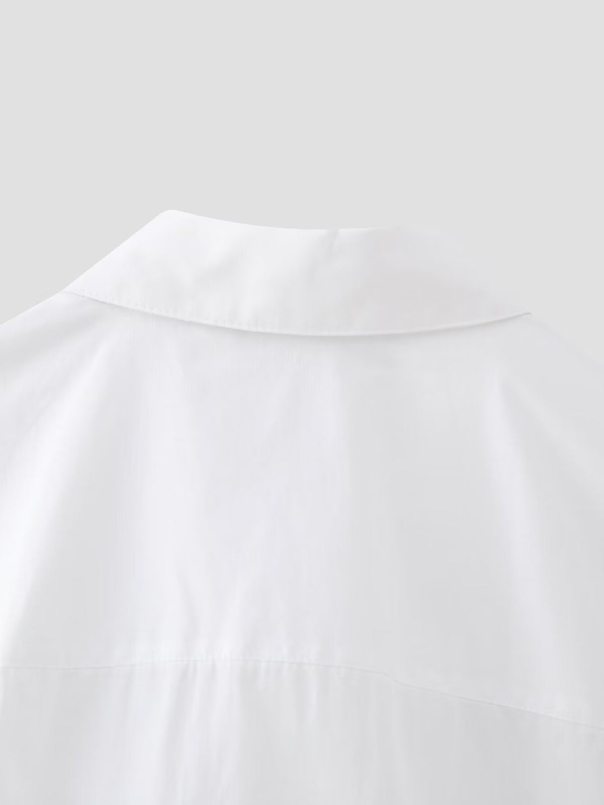 Women's Bow Tie Detail Short Sleeve Poplin Shirt