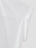 Women's Bow Tie Detail Short Sleeve Poplin Shirt
