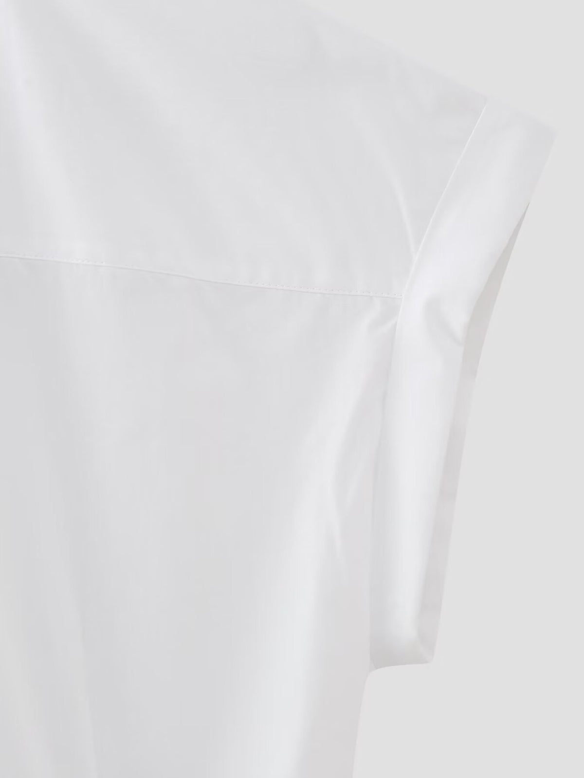 Women's Bow Tie Detail Short Sleeve Poplin Shirt