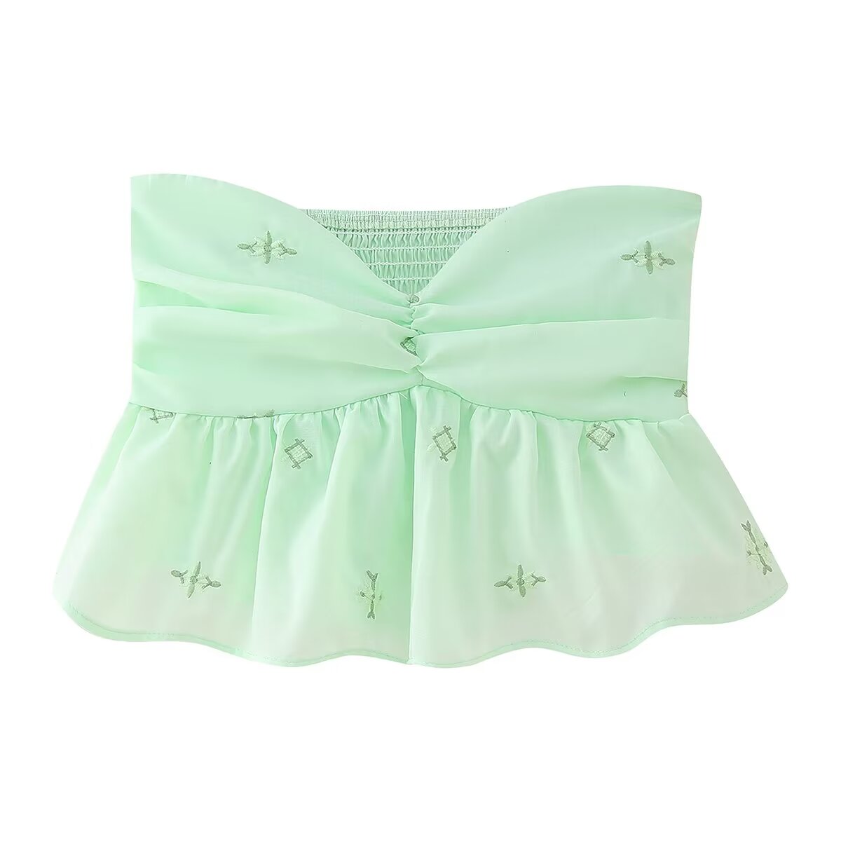 Embroidered Tube Top