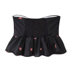 Embroidered Tube Top