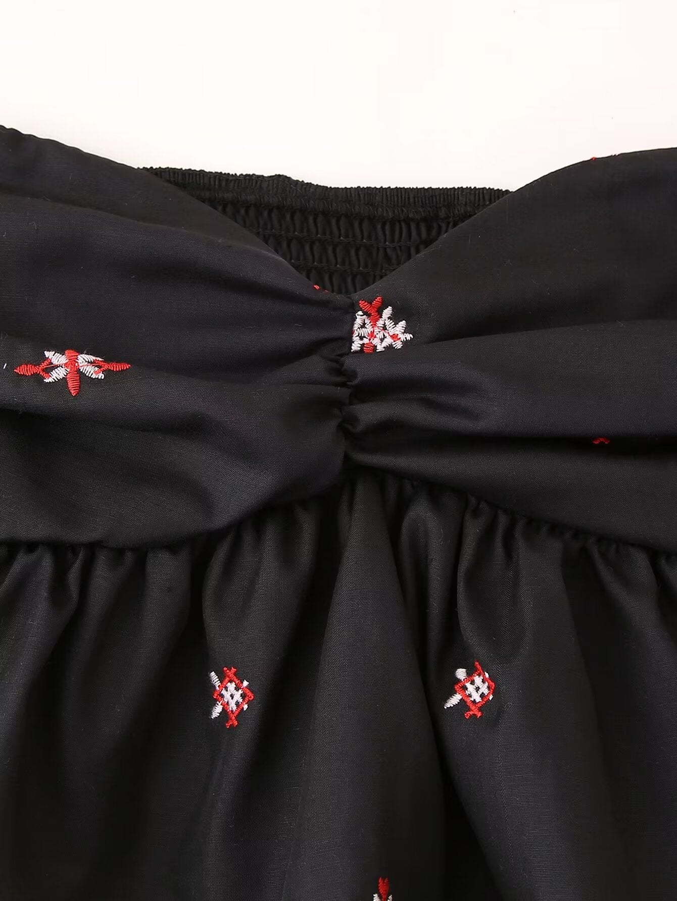 Embroidered Tube Top