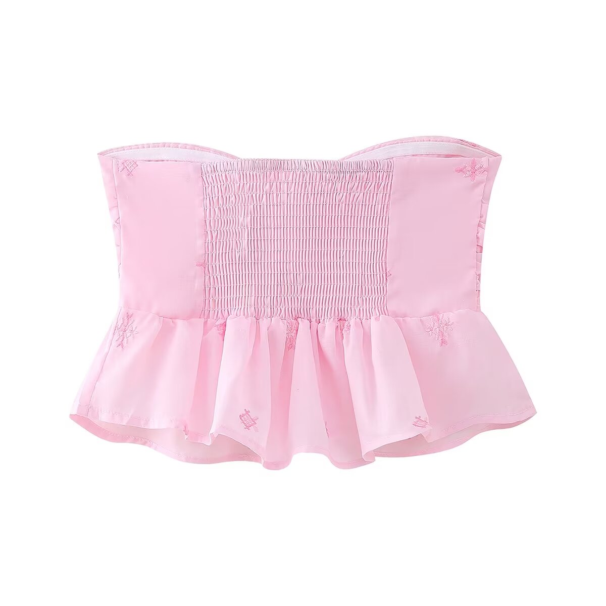 Embroidered Tube Top
