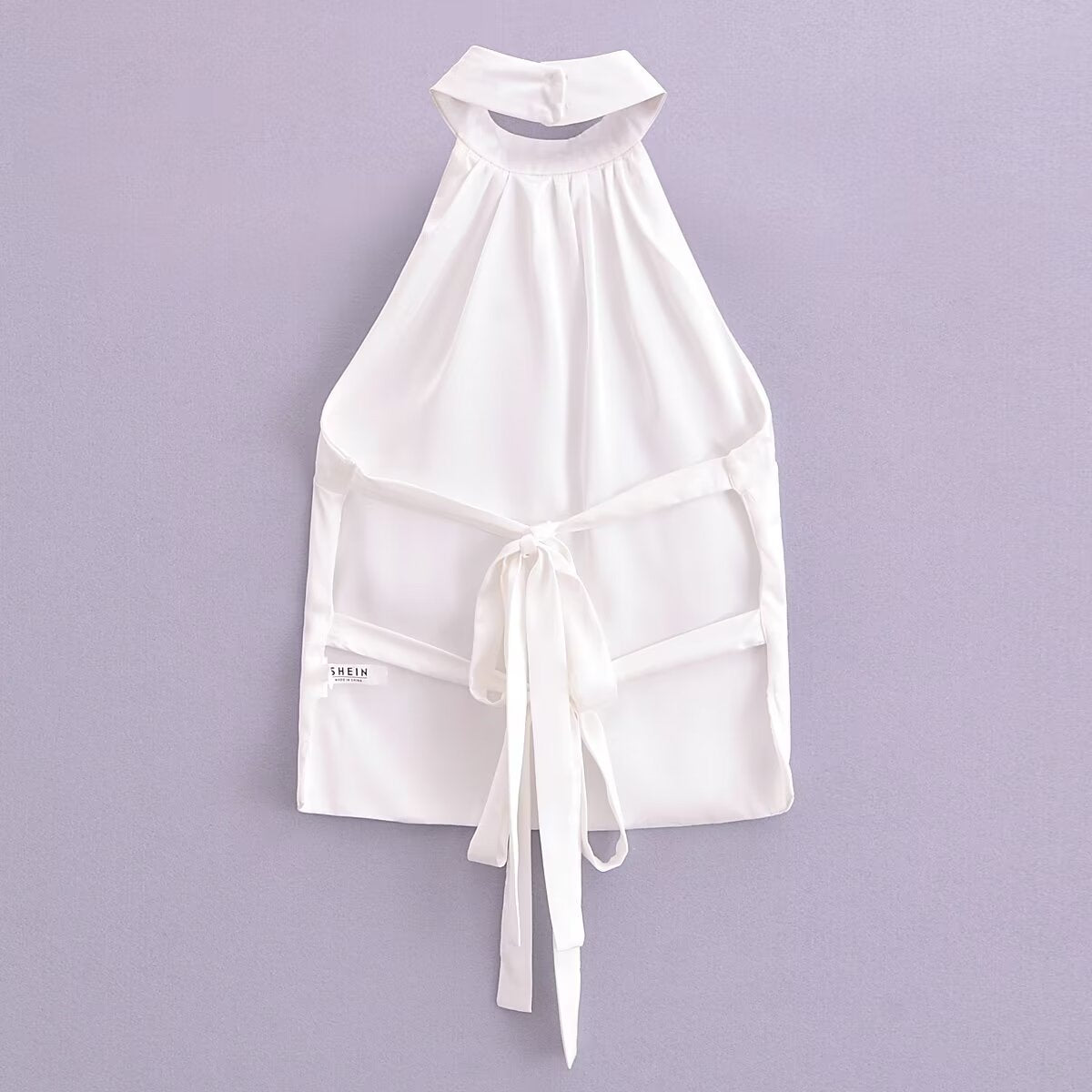 Women's Satin Halter Top Vest