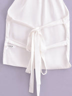 Women's Satin Halter Top Vest