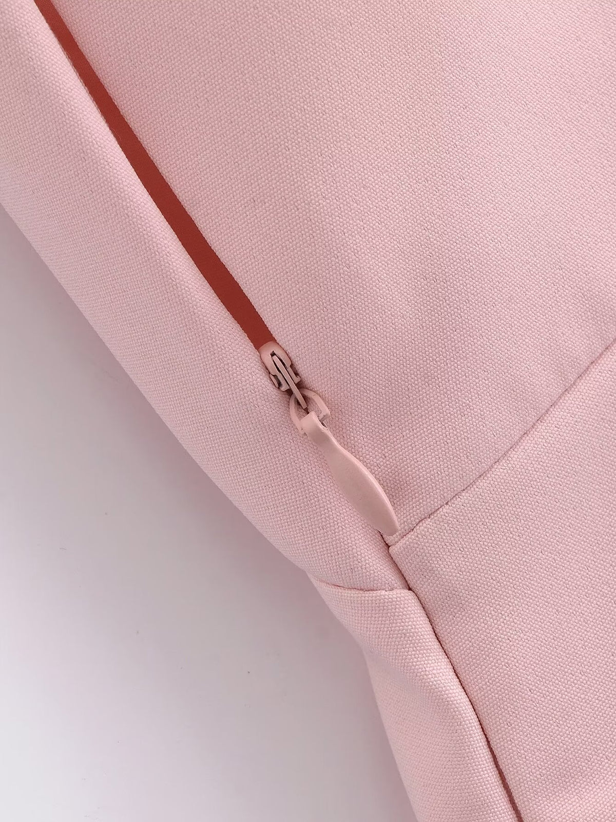 Pink Gem-Button Spaghetti-Strap Dress