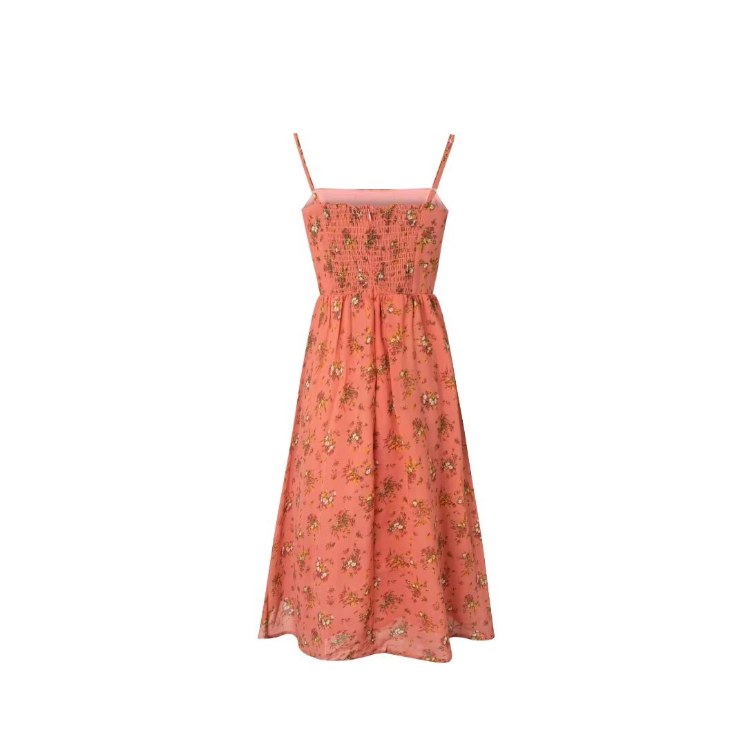 Floral Cami A-Line Midi Dress