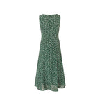 Vintage Floral Sleeveless Midi Dress