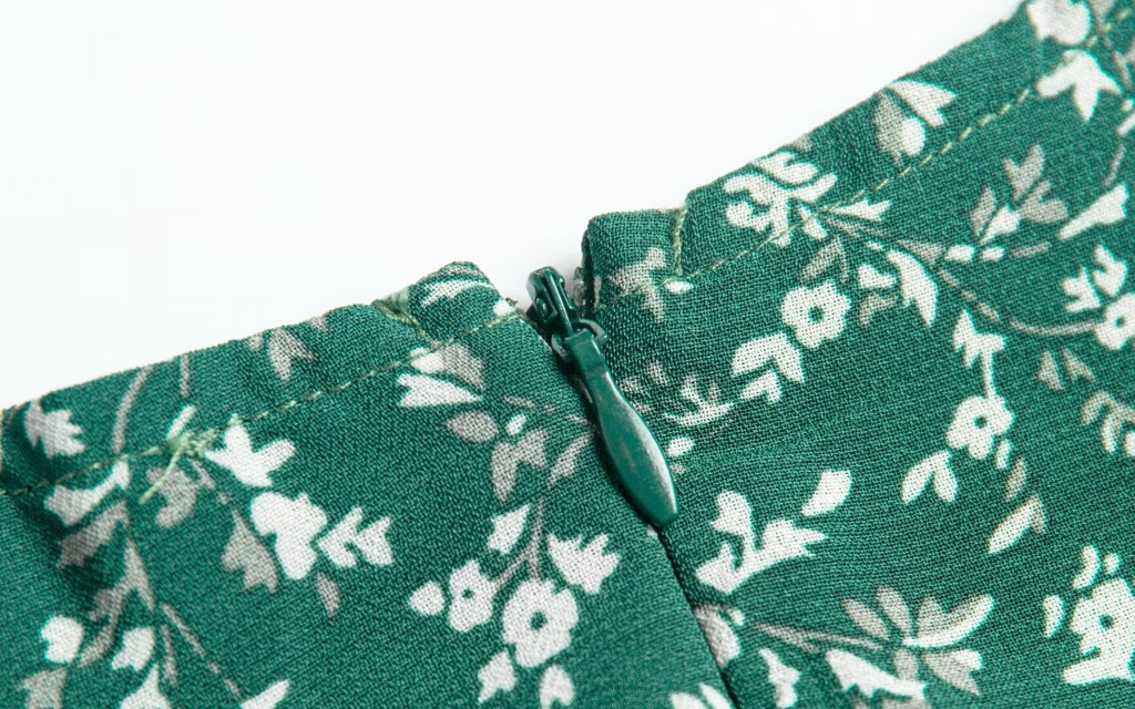 Vintage Floral Sleeveless Midi Dress