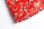 Women’s French Floral V Neck Long Sleeve Shirt