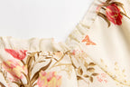 Women's Beige Floral Vacation Cami Dress