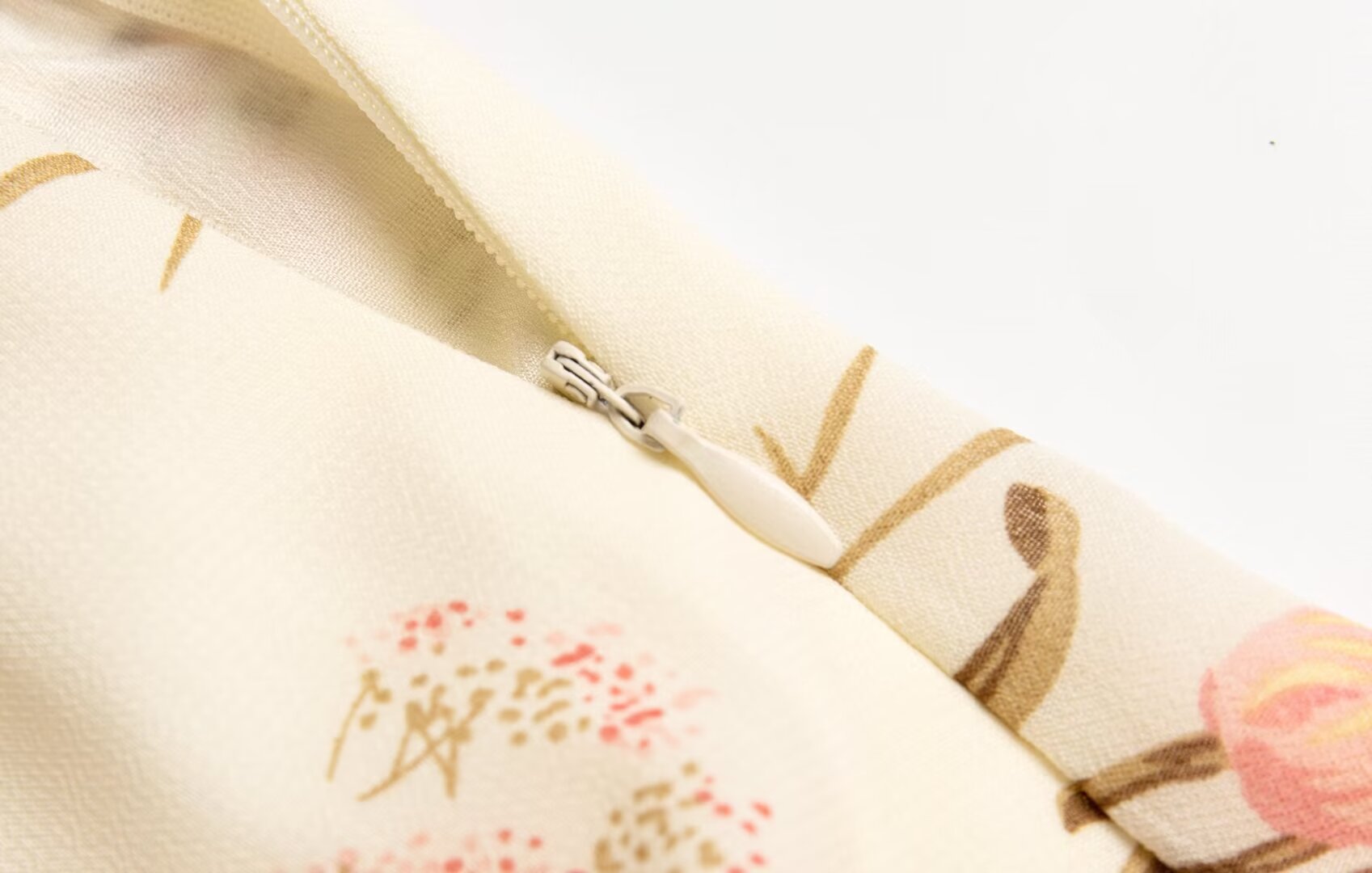 Women's Beige Floral Vacation Cami Dress