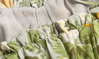 Women's Ruffle-Trim Tropical-Print V-Neck Midi Dress