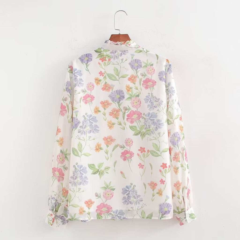 Women's Chiffon Long Sleeved Shirt French Loose Fresh Cardigan