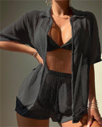 Black Cutout Bikini Swimwear