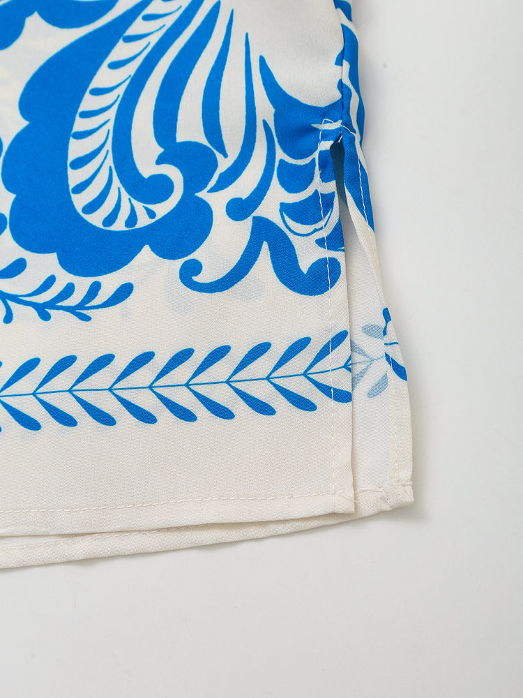 Women’s Satin Collared Button Shirt