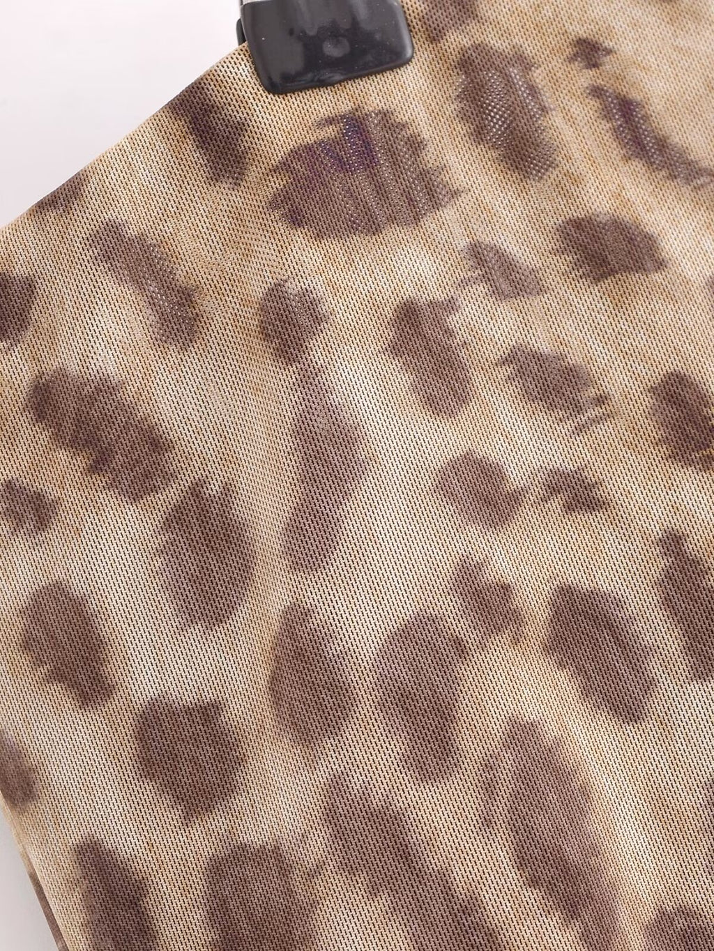 Elegant Leopard Print Strapless Dress