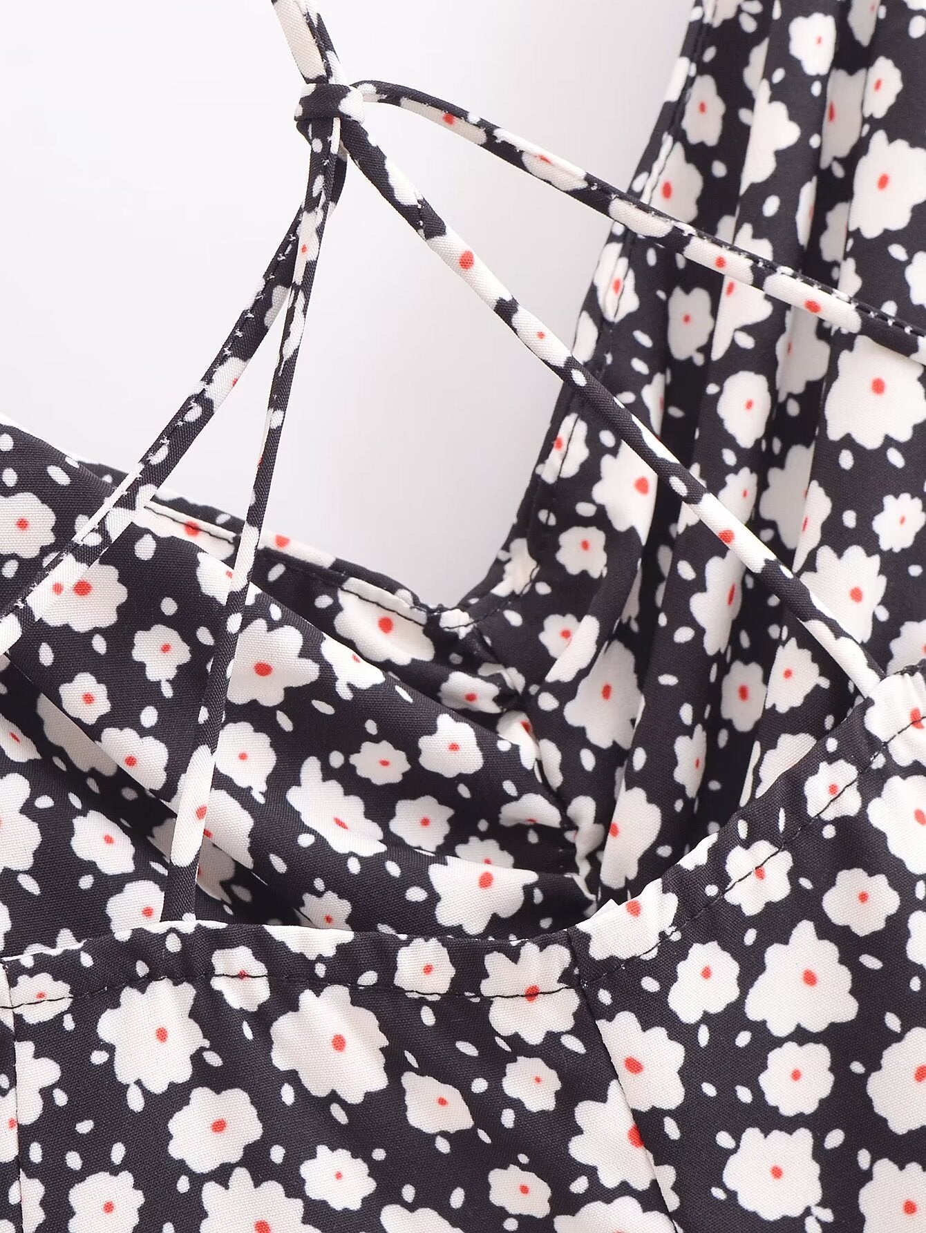 Women's Halter Floral Split Sleeveless Midi Dress