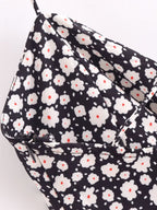 Women's Halter Floral Split Sleeveless Midi Dress