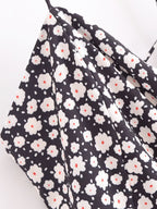 Women's Halter Floral Split Sleeveless Midi Dress